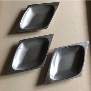 Set of 3 Vintage Diamond Dishes